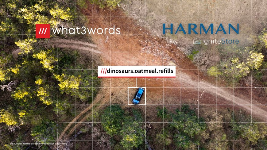 what3words and HARMAN introduce an enhanced automotive offering